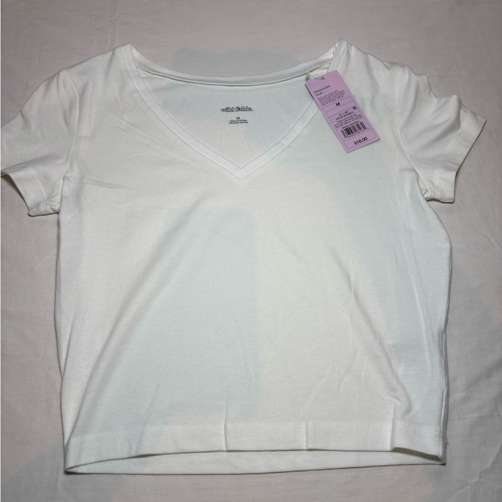 Well Worn Classic White V-Neck Tee